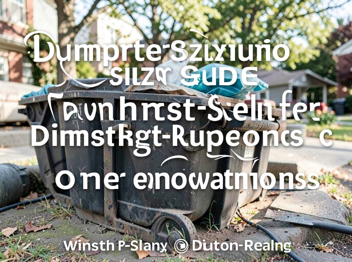 Dumpster Sizing Guide for Winston-Salem Home Renovations